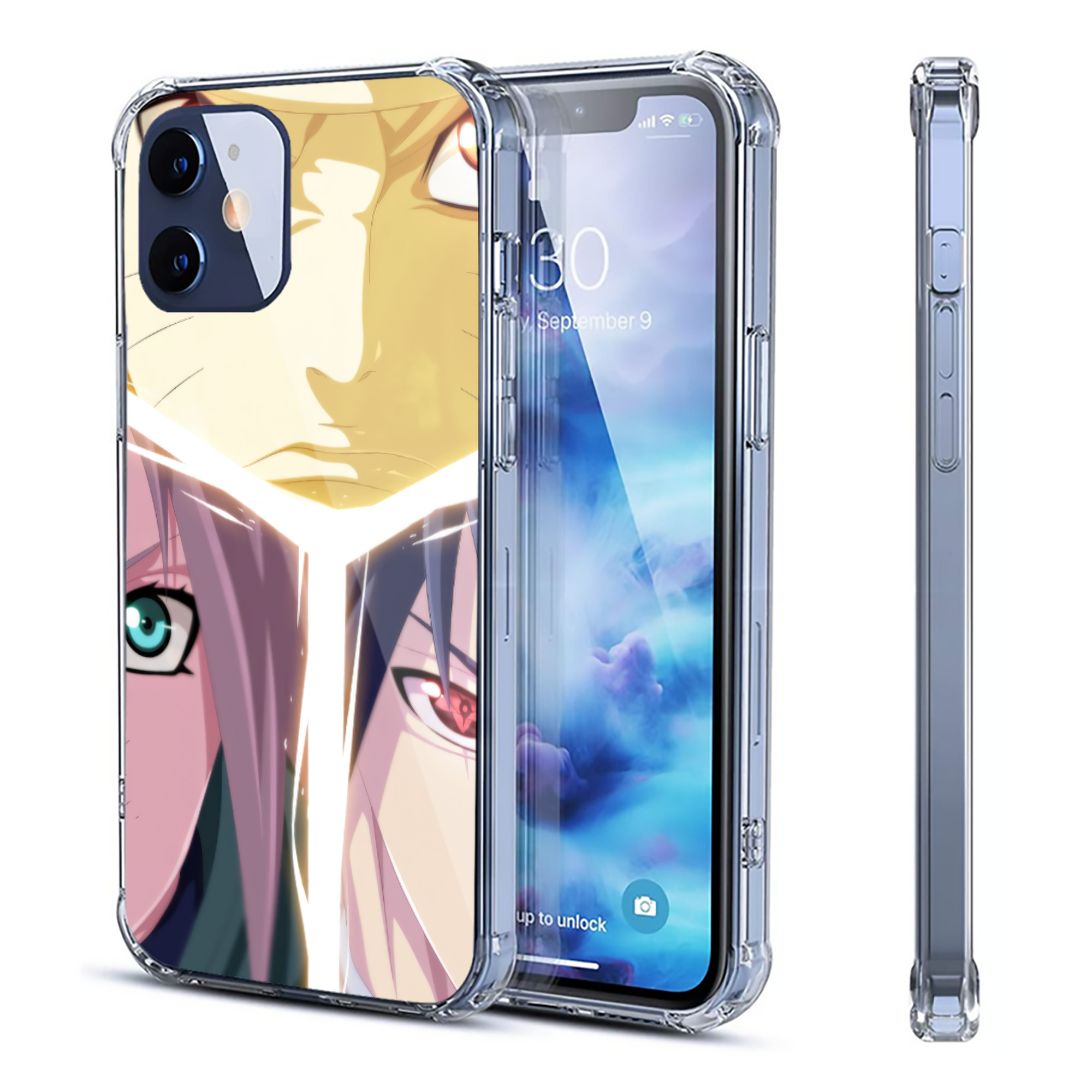 （画像用） NARUTO -ナルト- NARUTO -ナルト- 疾風伝 【iPhone 12シリーズ対応】透明スマホケース（クリアソフトケース）